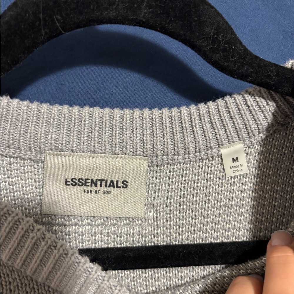 Essentials Gray Sweater For Men - image 7